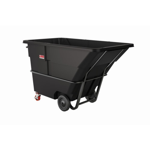 Suncast Commercial 2 Cubic Yard Tilt Truck, Standard Duty, Black